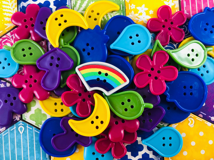 GeekUp Bit Set: Calico for use with the board game Calico, REORDER, sold at the BoardGameGeek Store