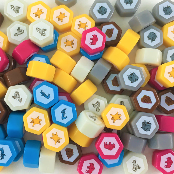 GeekUp Bit Set: Lewis & Clark for use with the board game Lewis & Clark, REORDER, sold at the BoardGameGeek Store