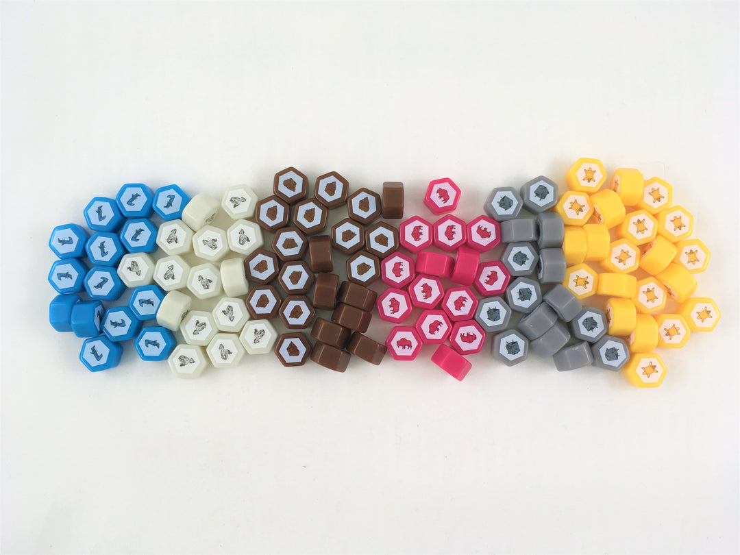 GeekUp Bit Set: Lewis & Clark for use with the board game Lewis & Clark, REORDER, sold at the BoardGameGeek Store