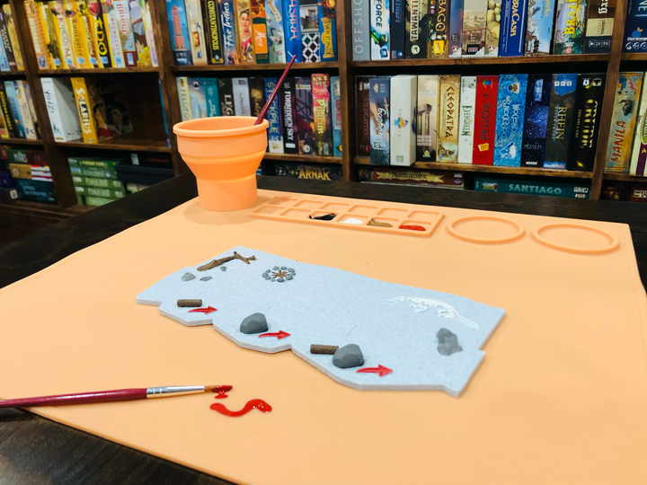GeekUp Silicone Craft Mat for use with the board game , sold at the BoardGameGeek Store