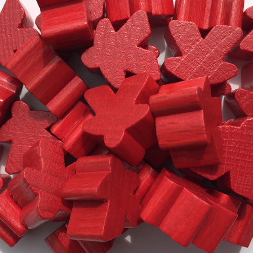 Wooden Meeples - Bag of 10 for use with the board game REORDER, sold at the BoardGameGeek Store