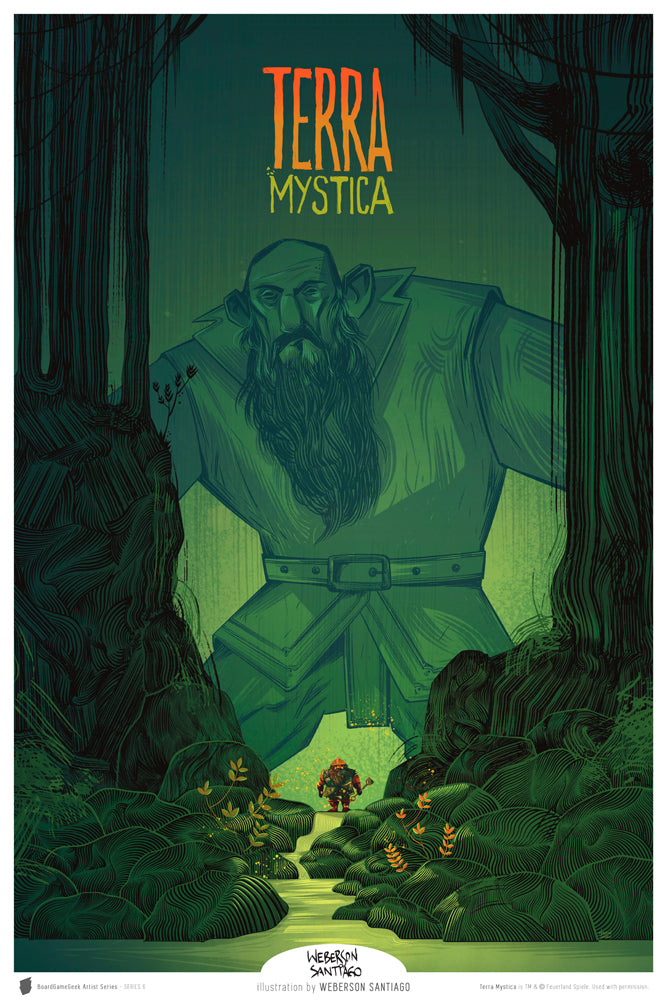 BoardGameGeek Artist Series: Series 6 - Terra Mystica for use with the board game REORDER, Terra Mystica, sold at the BoardGameGeek Store