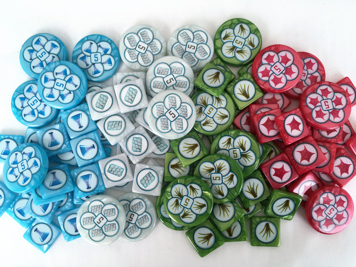 GeekUp Bit Set: Underwater Cities for use with the board game REORDER, Underwater Cities, sold at the BoardGameGeek Store