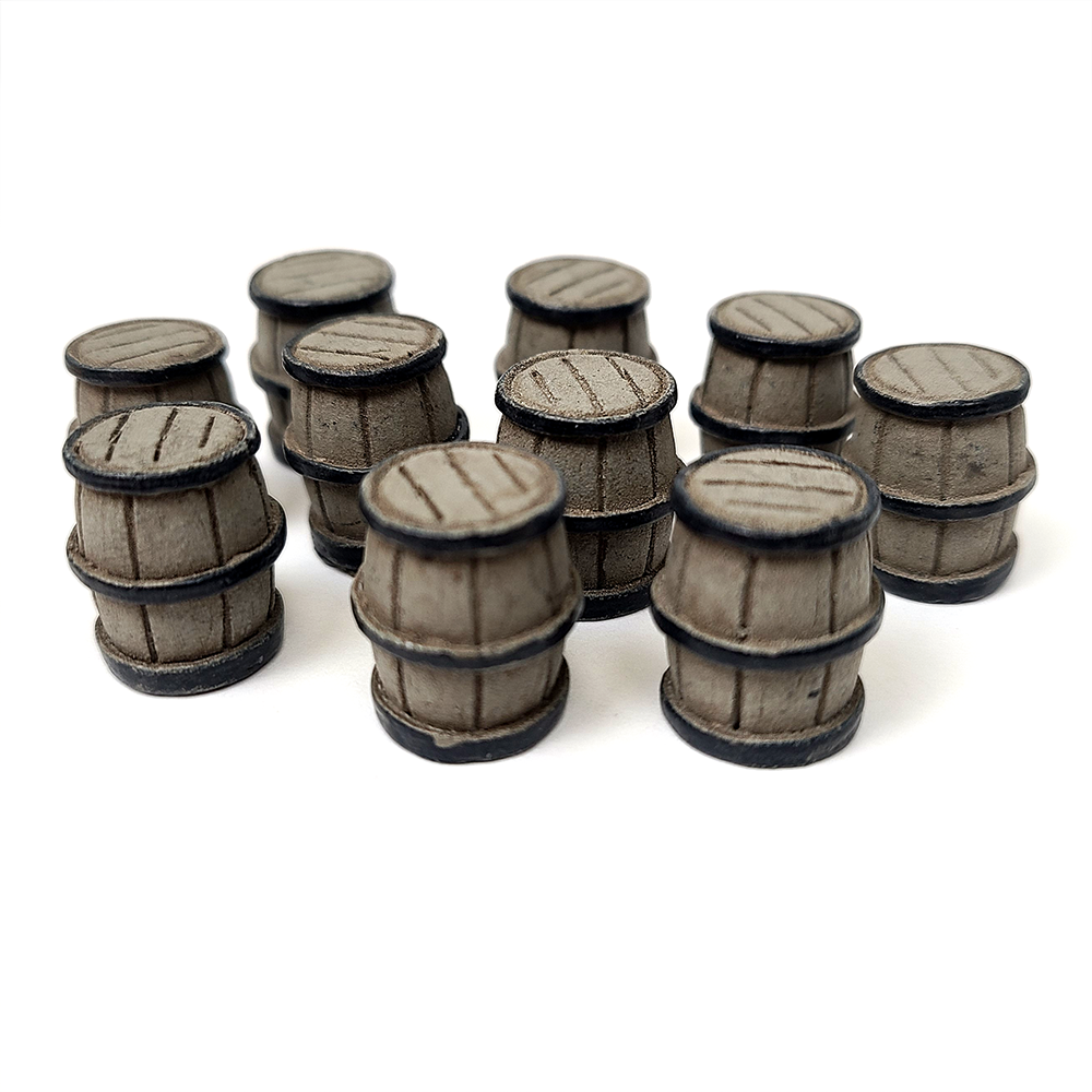 Top Shelf Tokens: Barrels for use with the board game REORDER, Top Shelf Gamer, sold at the BoardGameGeek Store