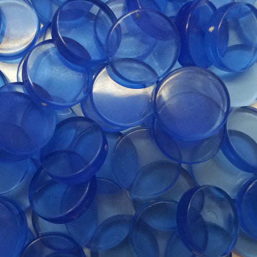 Translucent Plastic Discs - 15 mm - Bag of 30 for use with the board game REORDER, sold at the BoardGameGeek Store