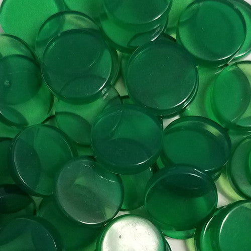 Translucent Plastic Discs - 15 mm - Bag of 30 for use with the board game REORDER, sold at the BoardGameGeek Store