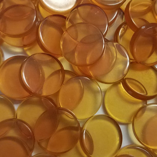 Translucent Plastic Discs - 15 mm - Bag of 30 for use with the board game REORDER, sold at the BoardGameGeek Store
