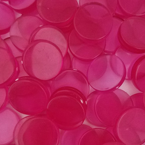 Translucent Plastic Discs - 15 mm - Bag of 30 for use with the board game REORDER, sold at the BoardGameGeek Store