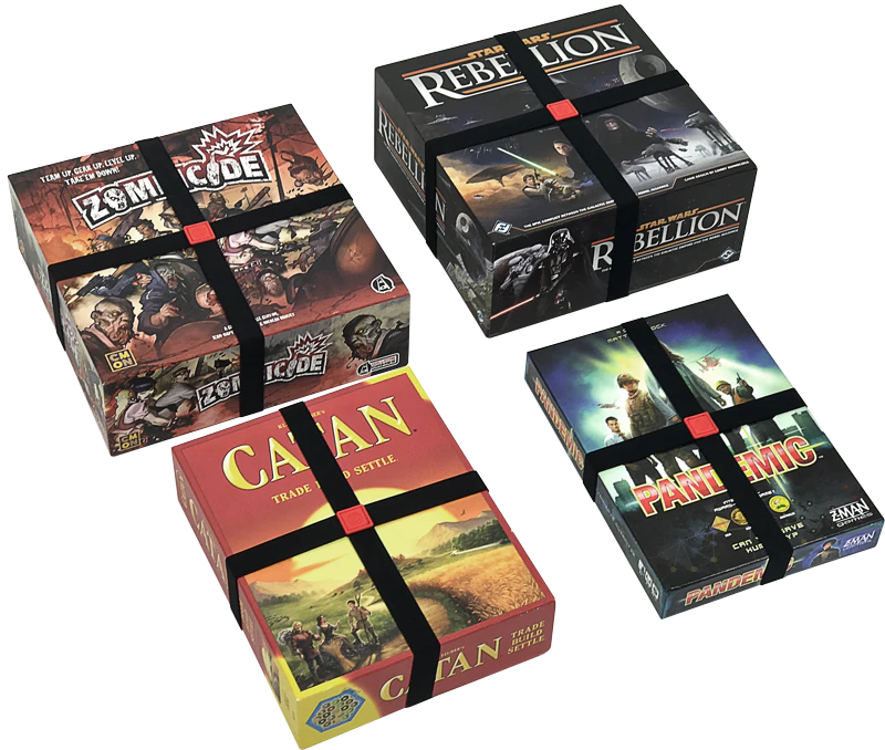 GeekOn Box Bands (set of 5) for use with the board game GeekOn, REORDER, sold at the BoardGameGeek Store