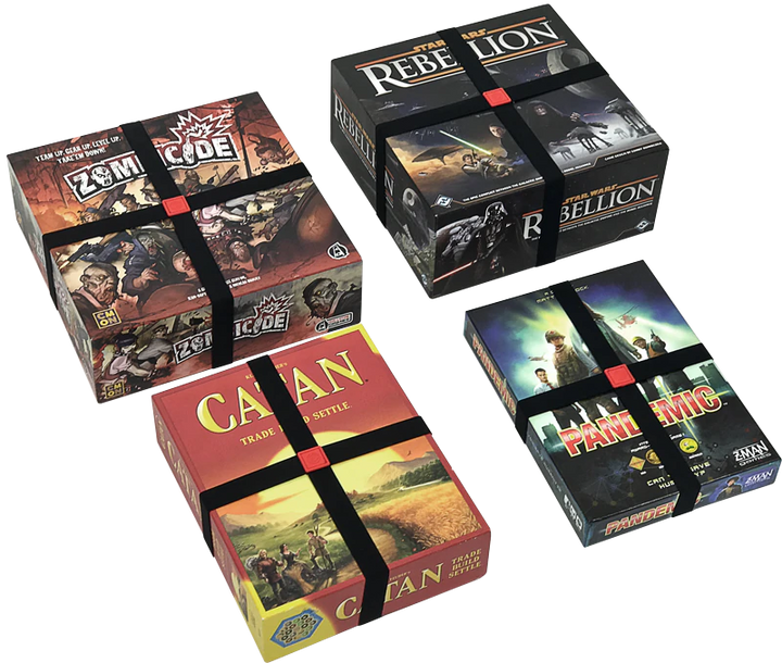 GeekOn Box Bands (set of 5) for use with the board game GeekOn, REORDER, sold at the BoardGameGeek Store