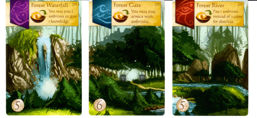 Ancient World, The: Forest Waterfall for use with the board game A, Ancient World, sold at the BoardGameGeek Store