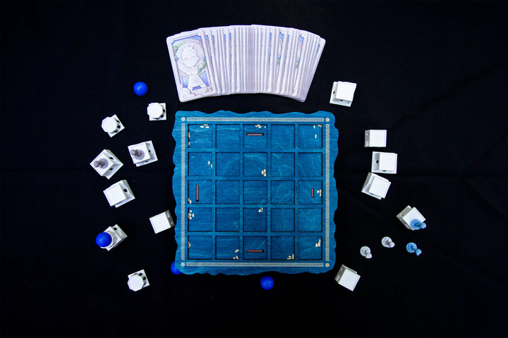 Strata Strike - Santorini Wooden Boards for use with the board game Santorini, sold at the BoardGameGeek Store