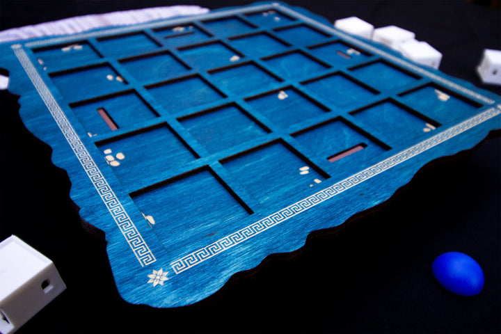 Strata Strike - Santorini Wooden Boards for use with the board game Santorini, sold at the BoardGameGeek Store