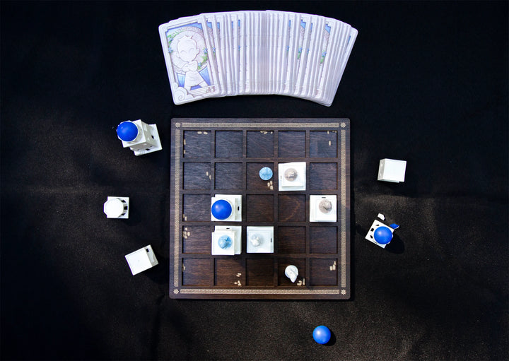 Strata Strike - Santorini Wooden Boards for use with the board game Santorini, sold at the BoardGameGeek Store