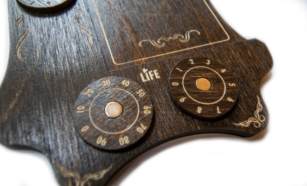 Strata Strike: Commander Command Zone Tray with Dial Counters for use with the board game Magic: the Gathering, sold at the BoardGameGeek Store