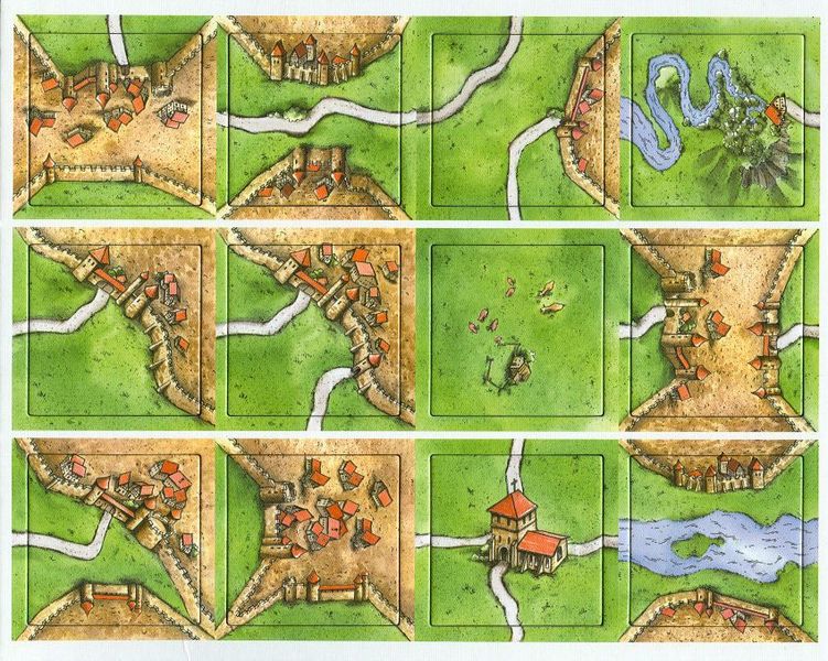 Carcassonne: GQ Promo Tiles for use with the board game C, Carcassonne, sold at the BoardGameGeek Store