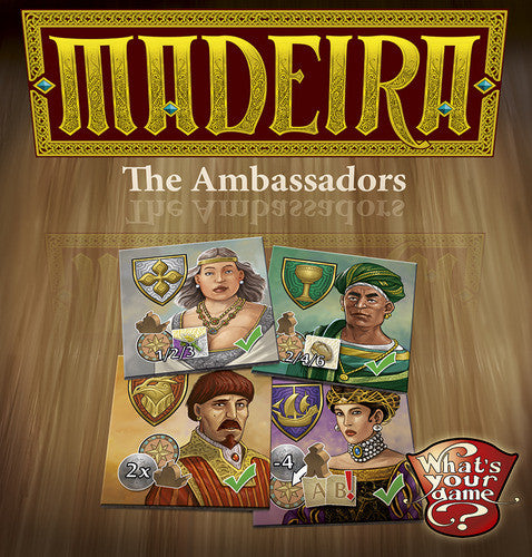 Madeira: The Ambassadors for use with the board game M, Madeira, Spring Sale, sold at the BoardGameGeek Store