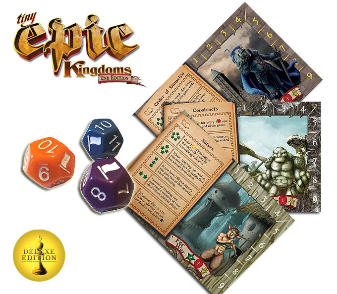 Tiny Epic Kingdoms 2nd Edition: Deluxe Promo Pack for use with the board game Spring Sale, T, Tiny Epic Kingdoms, sold at the BoardGameGeek Store
