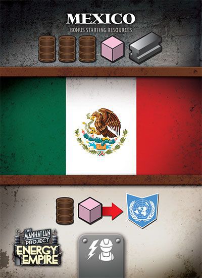 Manhattan Project, The:  Energy Empire - Mexico for use with the board game M, Manhattan Project, Spring Sale, sold at the BoardGameGeek Store