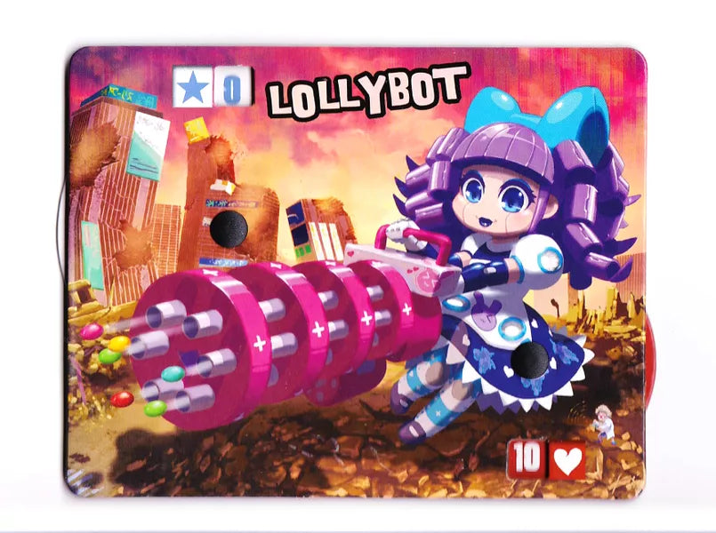 King of Tokyo: Lollybot Promo Monster for use with the board game K, King of New York, King of Tokyo, sold at the BoardGameGeek Store