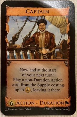 Dominion: Captain for use with the board game D, Dominion, sold at the BoardGameGeek Store