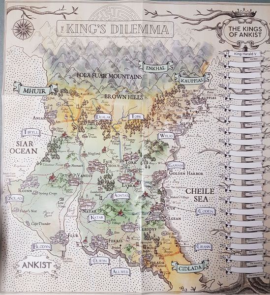 King's Dilemma: Giant Map promo for use with the board game K, King's Dilemma, Spring Sale, sold at the BoardGameGeek Store