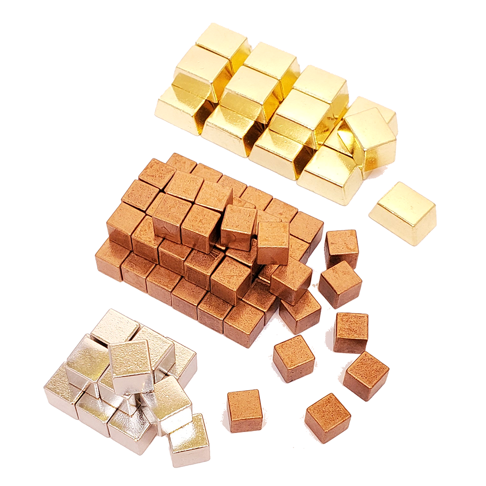 Top Shelf Gamer: Metal Upgrade Cubes for Terraforming Mars™ for use with the board game REORDER, Terraforming Mars, Top Shelf Gamer, sold at the BoardGameGeek Store