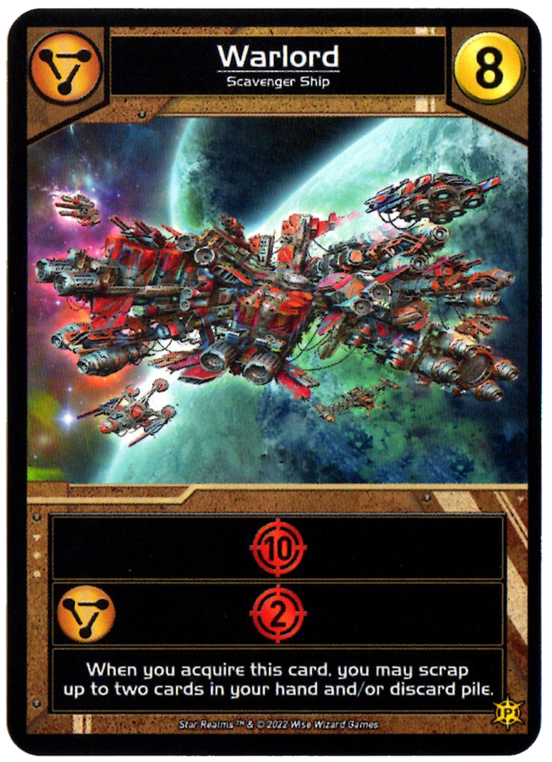 Star Realms: Warlord Promo Card for use with the board game S, Spring Sale, Star Realms, sold at the BoardGameGeek Store
