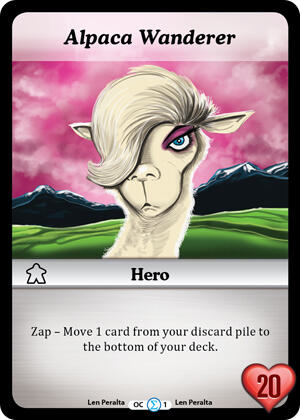 Munchkin CCG: Alpaca Wanderer Foil Card