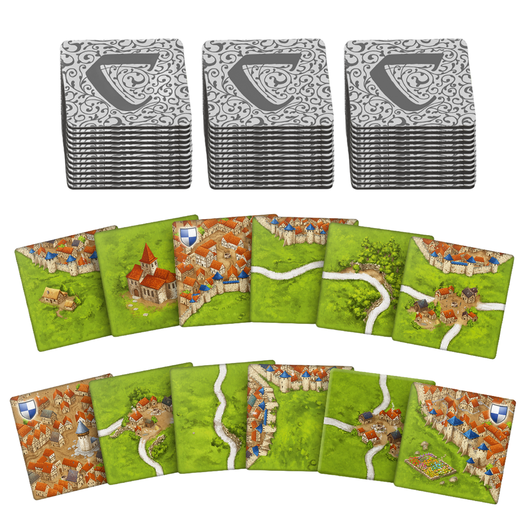 Carcassonne:  72 Tiles of the Base Game