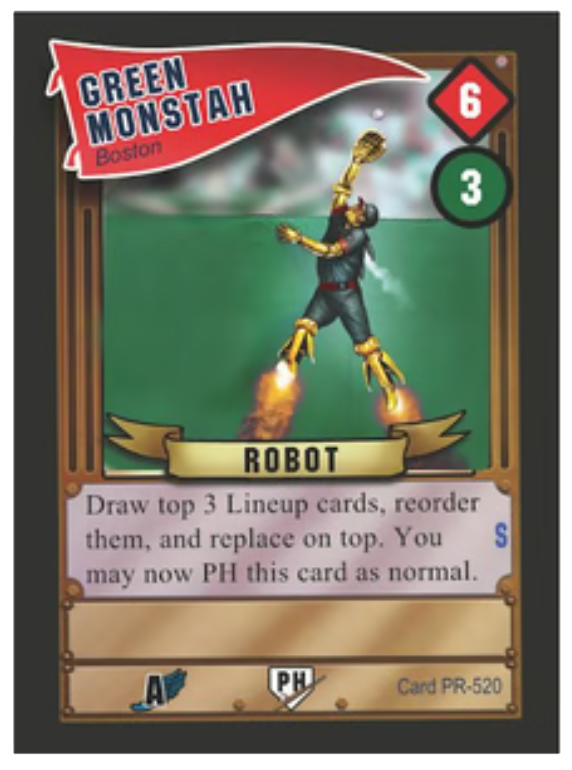 Baseball Highlights 2045: Green Monstah Promo Card