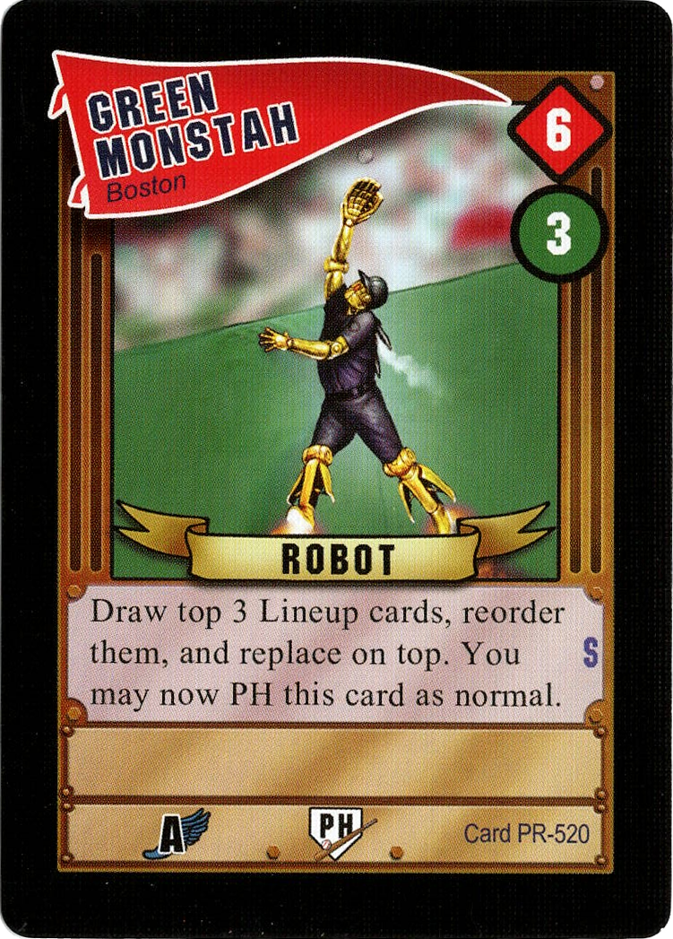 Baseball Highlights 2045: Green Monstah Promo Card