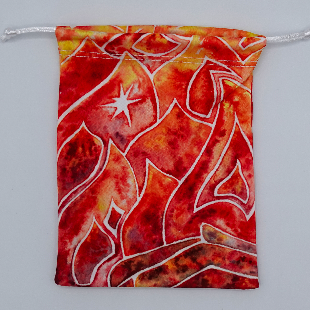 Microfiber Drawstring Bags - Four Elements Patterns