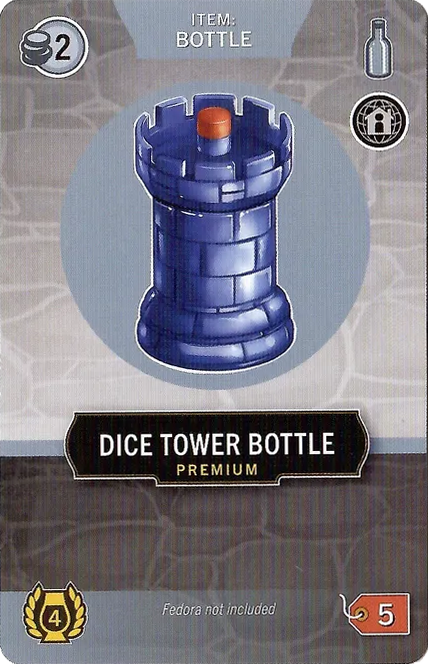 Distilled: Dice Tower Bottle Promo Card