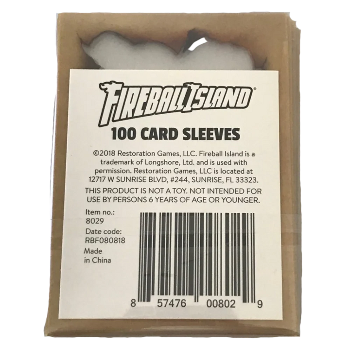 Fireball Island: The Curse of Vul-Kar – Card Sleeves