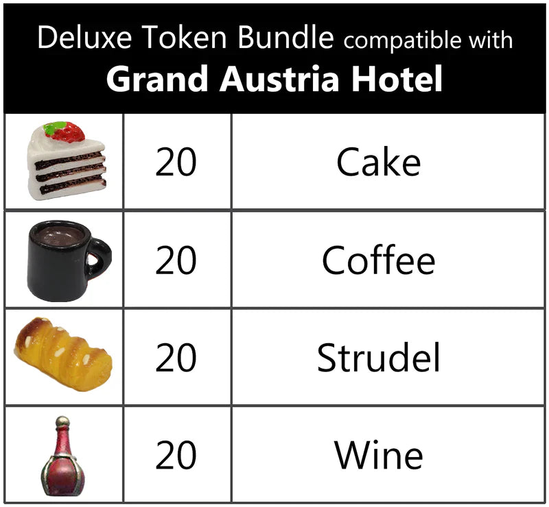 Top Shelf Gamer: Deluxe Token Bundle compatible with Grand Austria Hotel