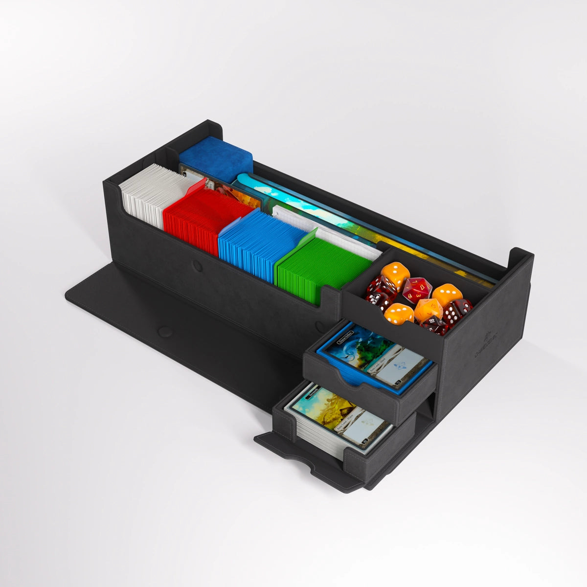 Gamegenic - Cards' Lair Pro 1000 Convertible: Grey / Red - Gamegenic Gamegenic - Cards' Lair Pro 1000 Convertible: Grey / Red - Gamegenic