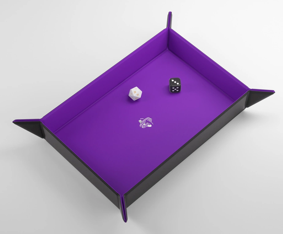 Magnetic Dice Tray Rectangular Gamegenic - Black/Purple - La cabane de Ludo Magnetic Dice Tray Rectangular Gamegenic - Black/Purple - La cabane de Ludo