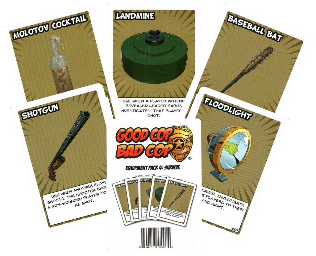 Good Cop Bad Cop: Equipment Pack 4 – Survive – BoardGameGeek Store