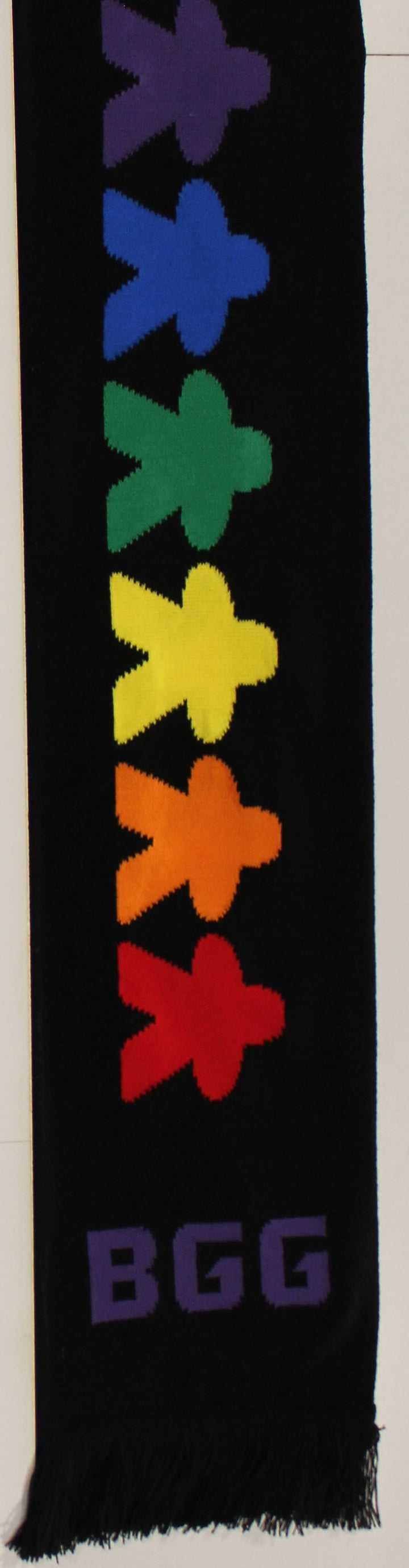 Rainbow Meeple Scarf