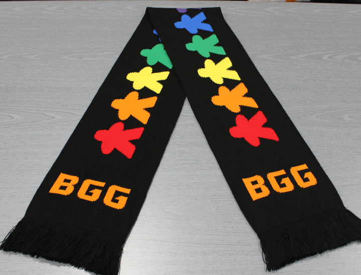 Rainbow Meeple Scarf