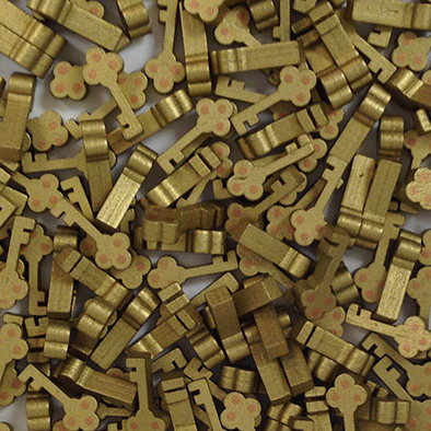 Meeple Source Wooden Resources: Key (set of 10)