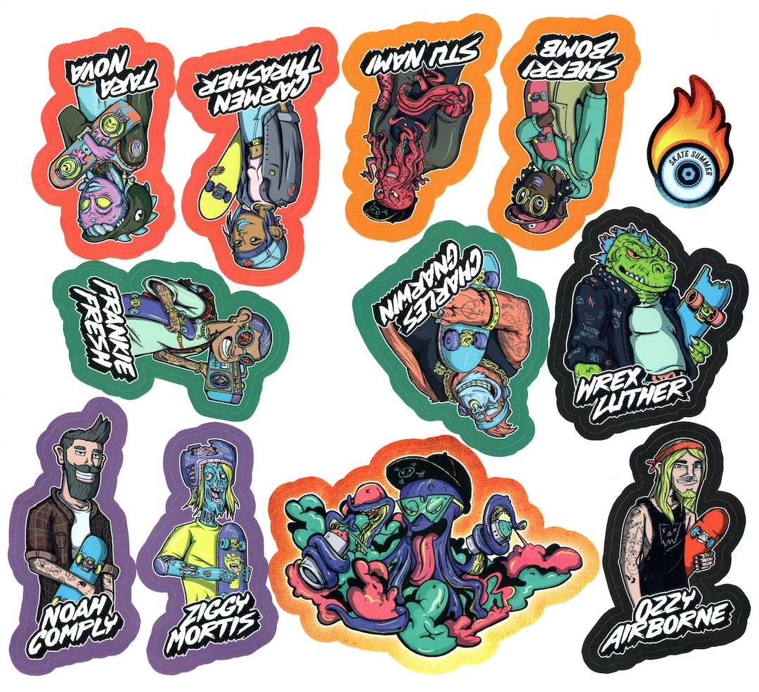 Skate Summer - Sticker Pack