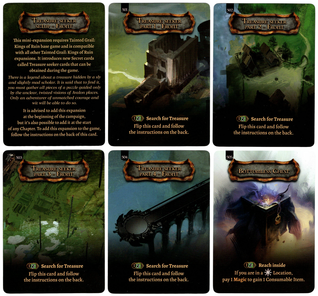 Tainted Grail: Kings of Ruin – Treasure Seeker Promo Cards