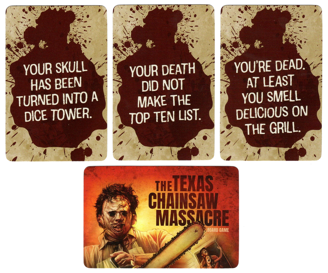 The Texas Chainsaw Massacre Board Game: Dice Tower 2023 Promo Death Cards