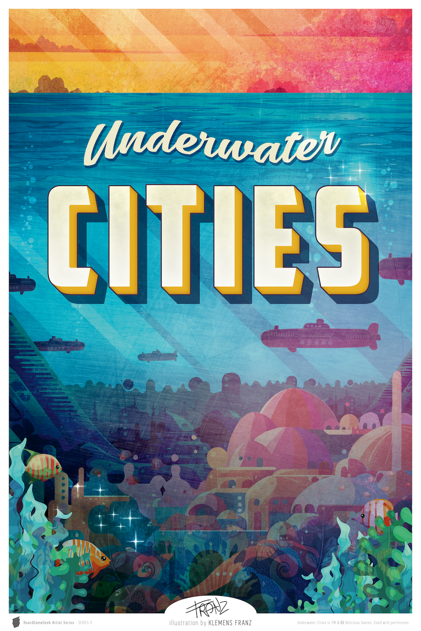 BoardGameGeek Artist Series: Series 9 - Underwater Cities