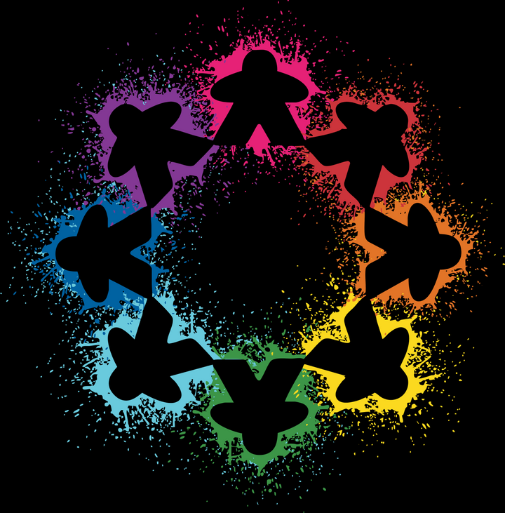 Paint Splash Meeples T-shirt