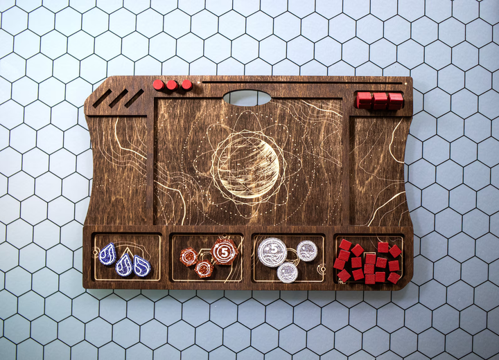 Wooden Player Boards for use with Dune Imperium