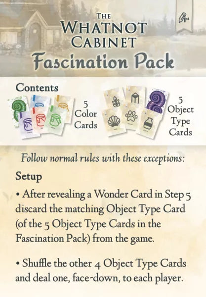 Whatnot Cabinet, The: Fascination Pack Mini-Expansion