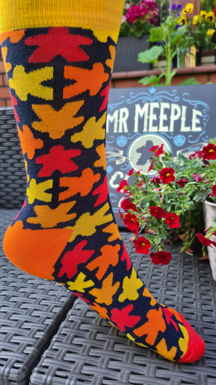 Mr. Meeple Board Game Socks for use with the board game , sold at the BoardGameGeek Store